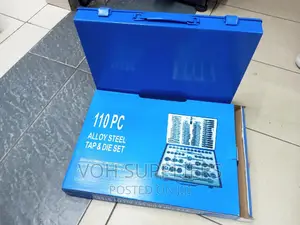 Taps and Die Set 110pcs Metallic Box