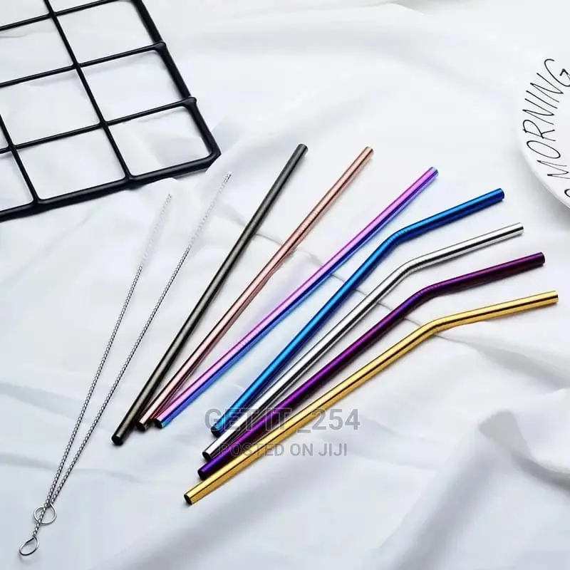 100% Food Grade Stainless Steel Reusable Straws