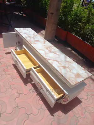 Elegant Tv Stand With Spacious Drawers