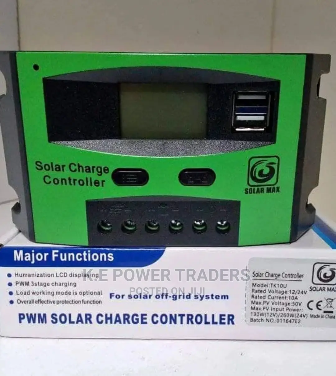 Effective Protection 10amps Solar Charge Controller