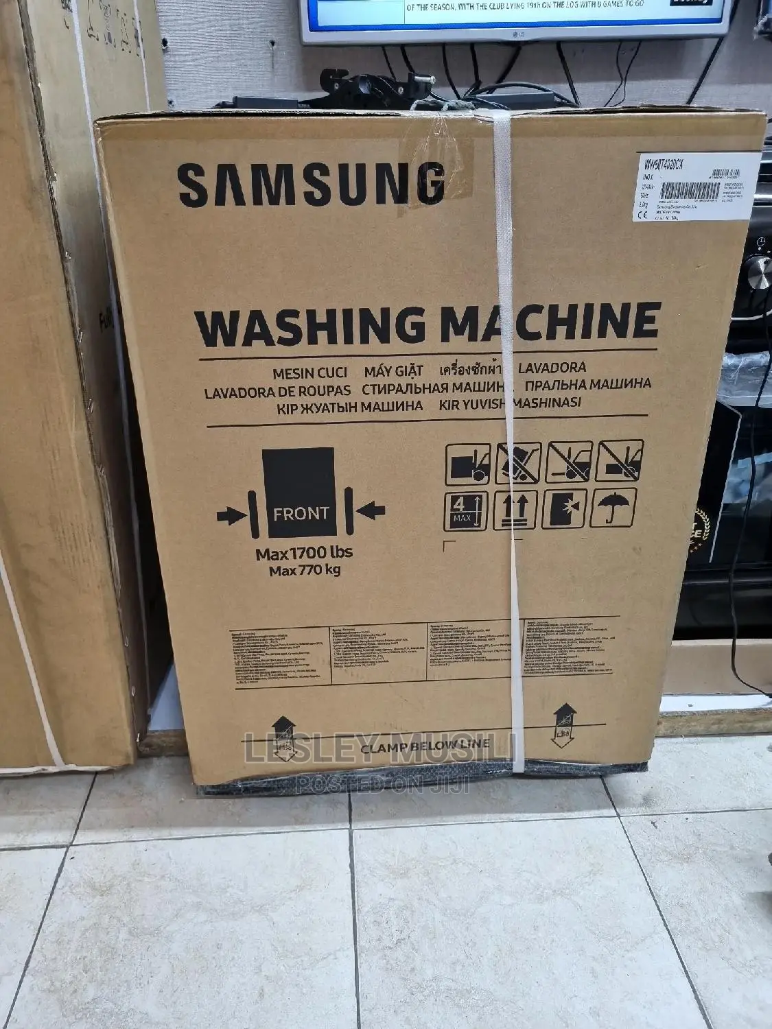 Samsung WW80T4020CX/NQ Front Load Washing Machine - 8KG
