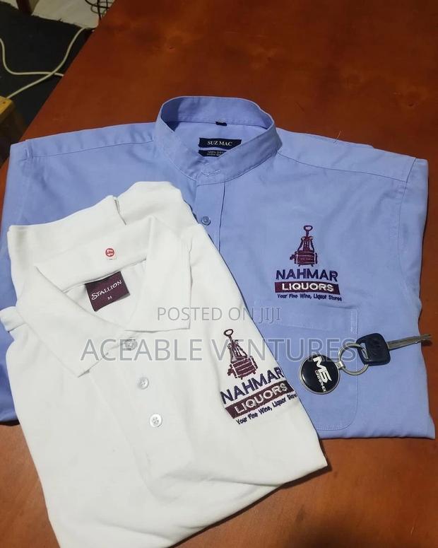 White Polo T-Shirts( Unisex Polos) - thumbnail 2