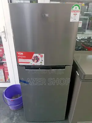 Von VART-25NHS Double Door Fridge 220L - Silver