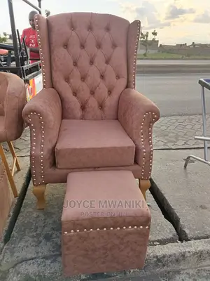 Wing Chair and a Stool