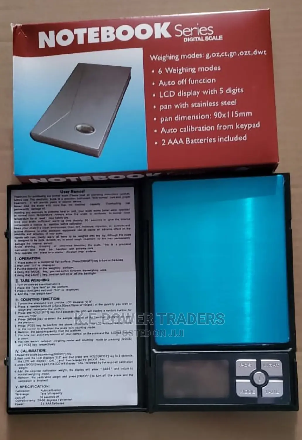 Notebook Series 500g/0.01g Digital Scale