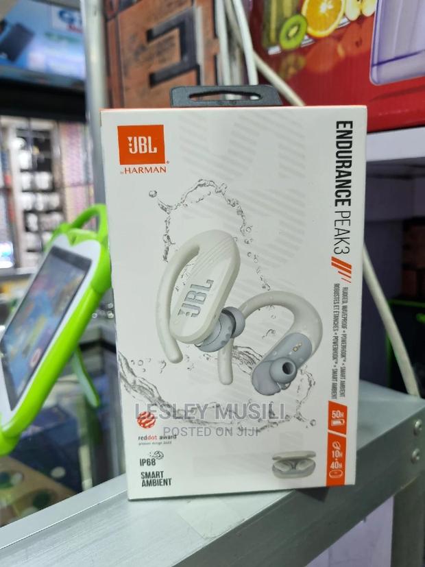 JBL Endurance Peak 3 Earbuds White - thumbnail 2