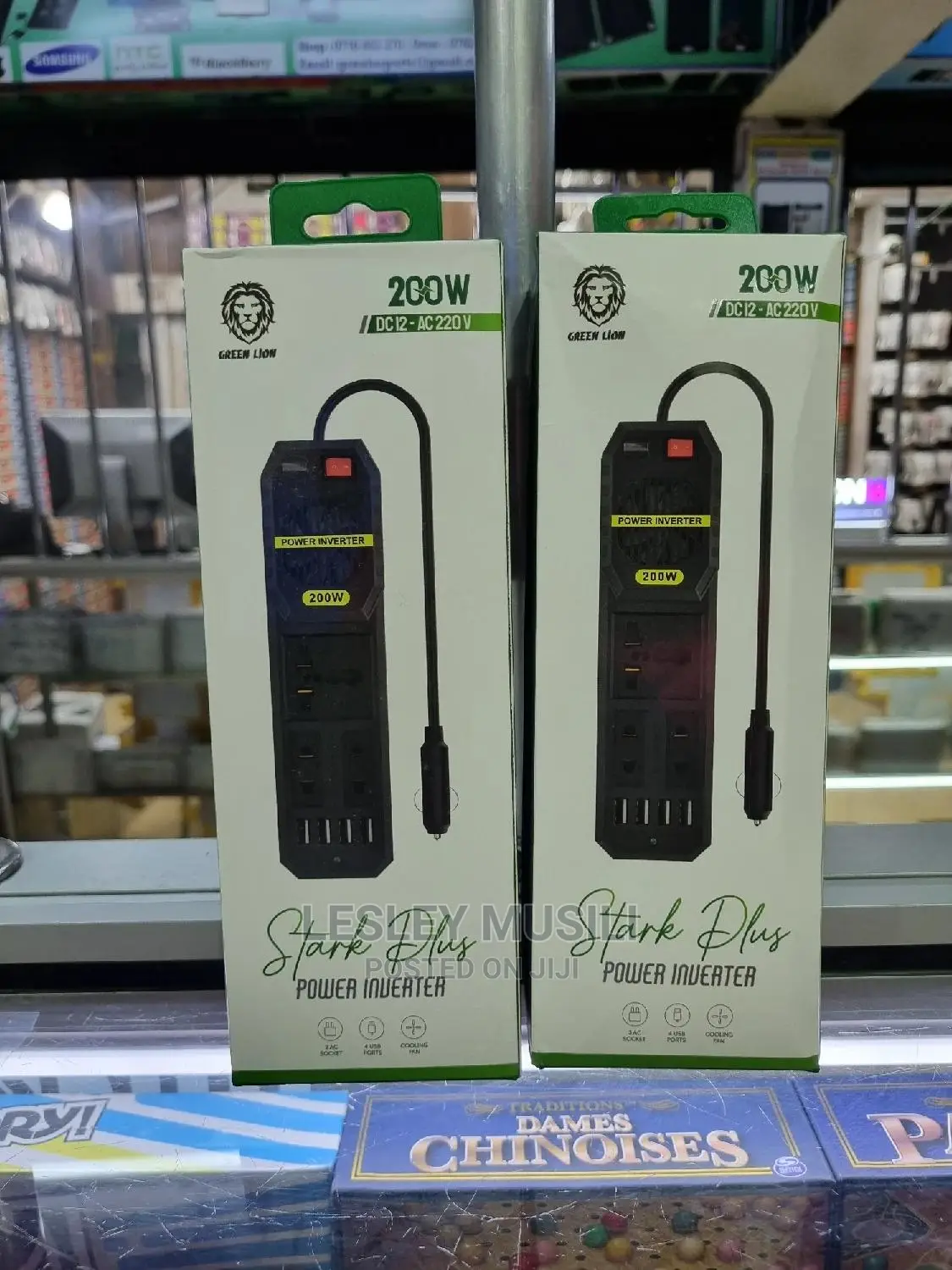 Green Lion Stark Plus Power Inverter 200W – Black