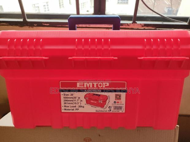 Tool Box Emtop 20" Inch Toolbox Plastic Tool Box 20 Inch - thumbnail 2