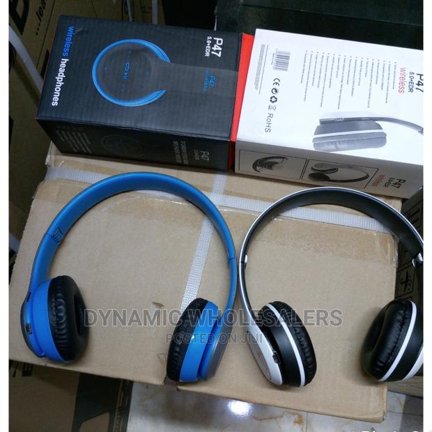 :"Black P47 Headphones. - thumbnail 3