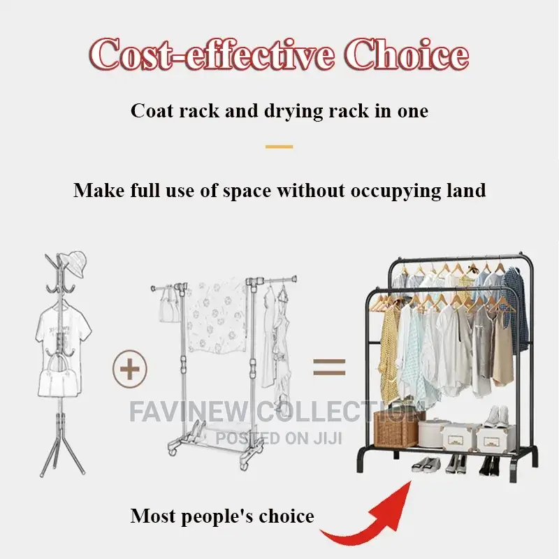 Double Pole Quality Clothe Rack