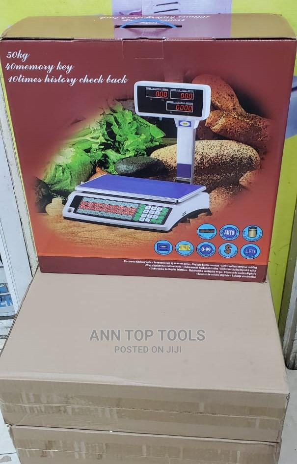 50kg 40memory Key Receipt Scale - main view