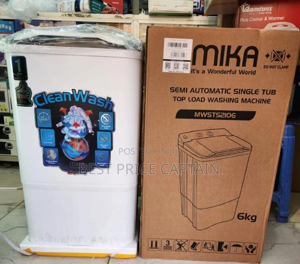 *Mika Semi Automatic 6kg Top Load Washing Machine - main view
