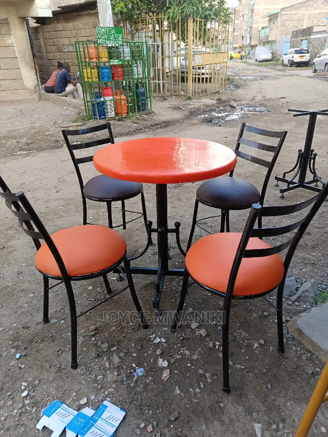 Restaurant Set of 4 Chairs and a Table.