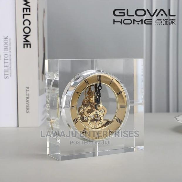 Luxury Desk Clock Modern Crystal Mechanism Clock