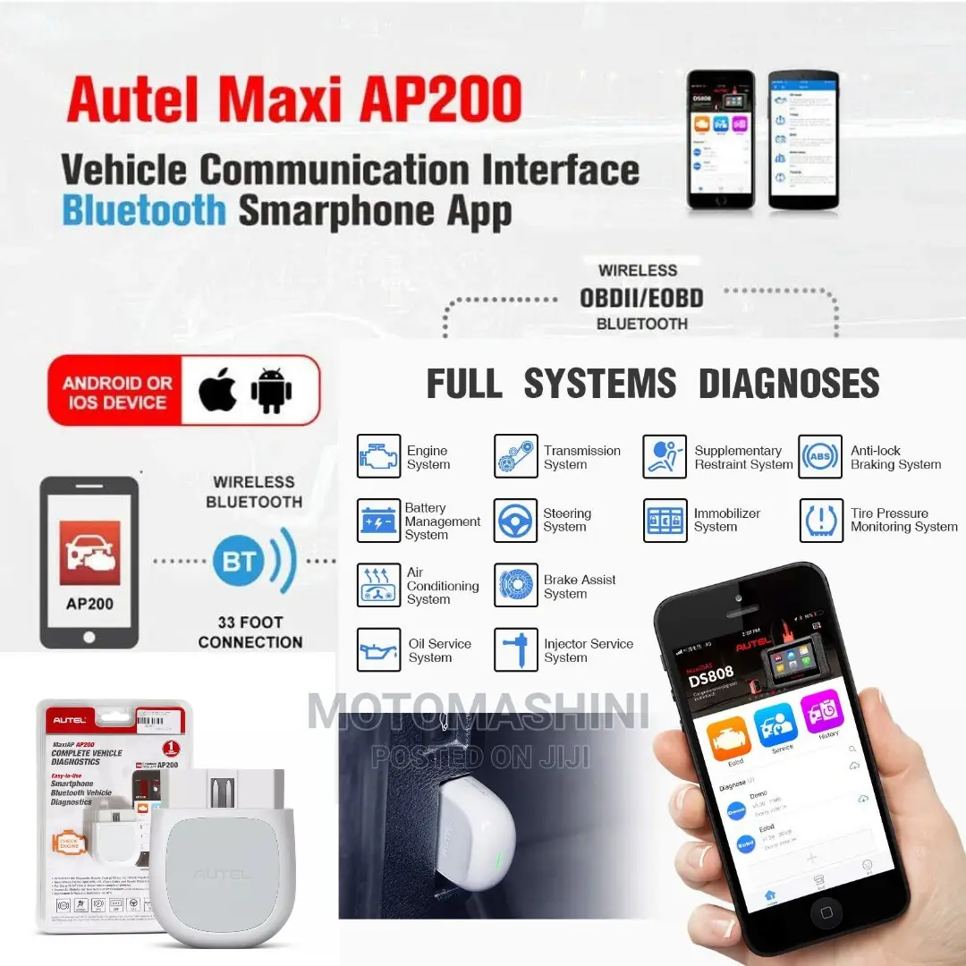 Autel Ap200 OBD-II Car Diagnosis Bluetooth VCI Dongle