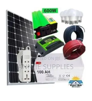 200W Solar+150ah Dry Battery+ 600W Inverter Home Solar KIT