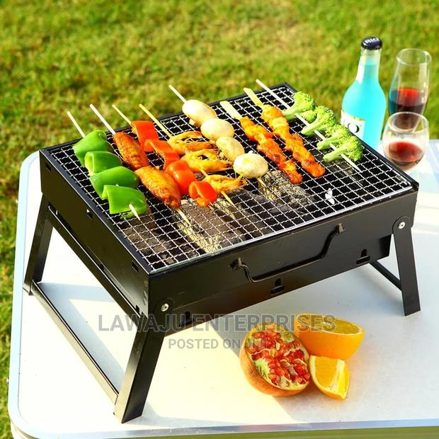 Black Foldable BBQ Grill - main view