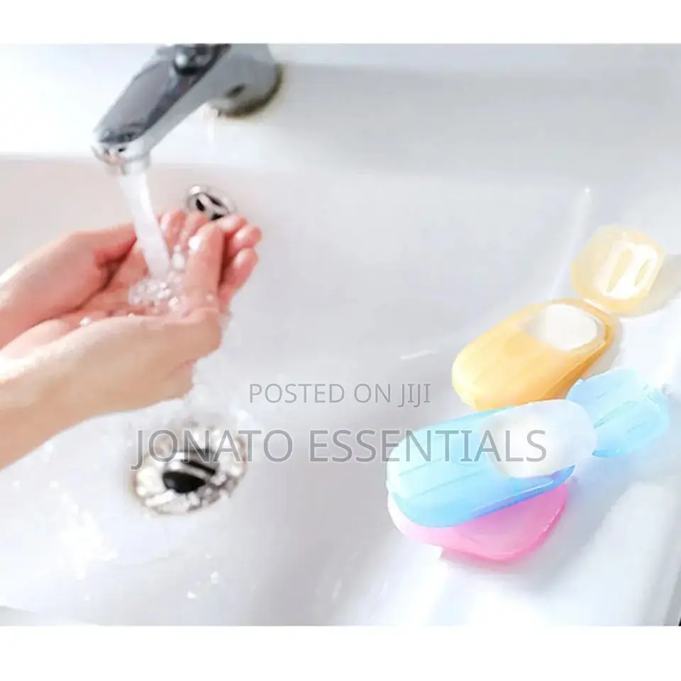 20pcs Disposable Soap Paper Travel Soap Paper L