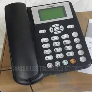 Landline Phone GSM SIM Card Based Landline Phone (Black)