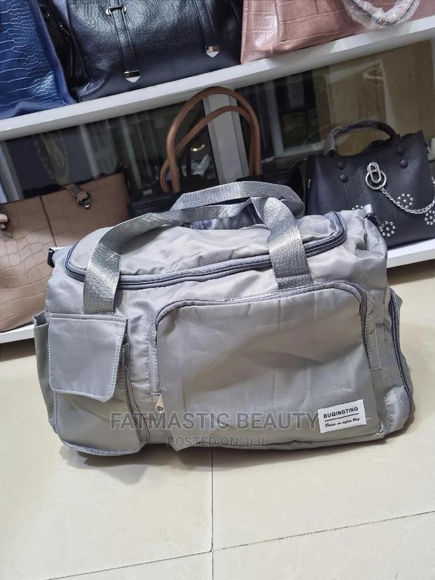 Grey Duffle Bag / Travel Bag - main view