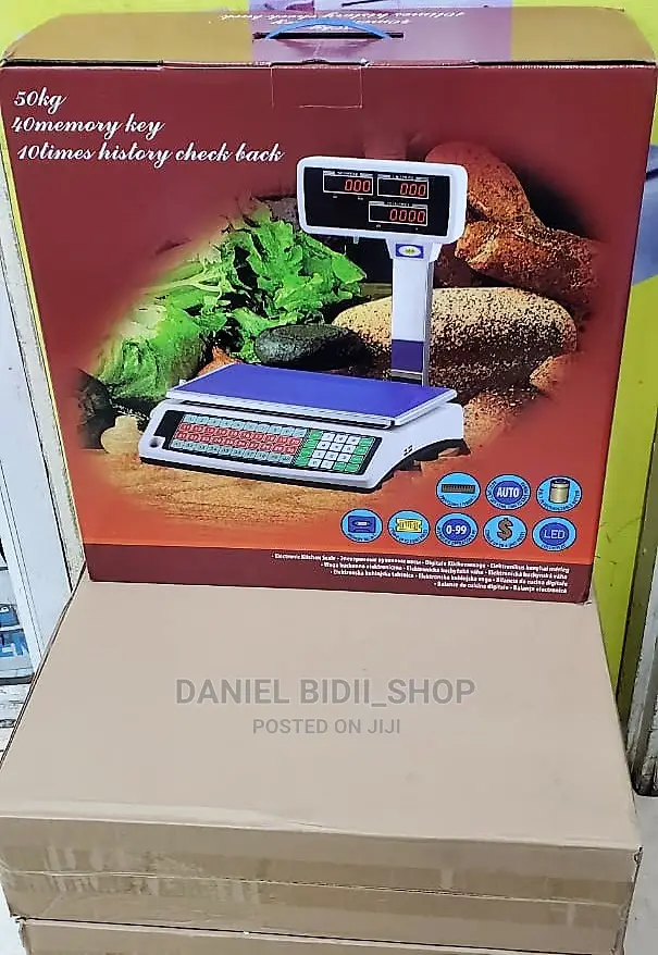 50kg 40memory Key Receipt Scale
