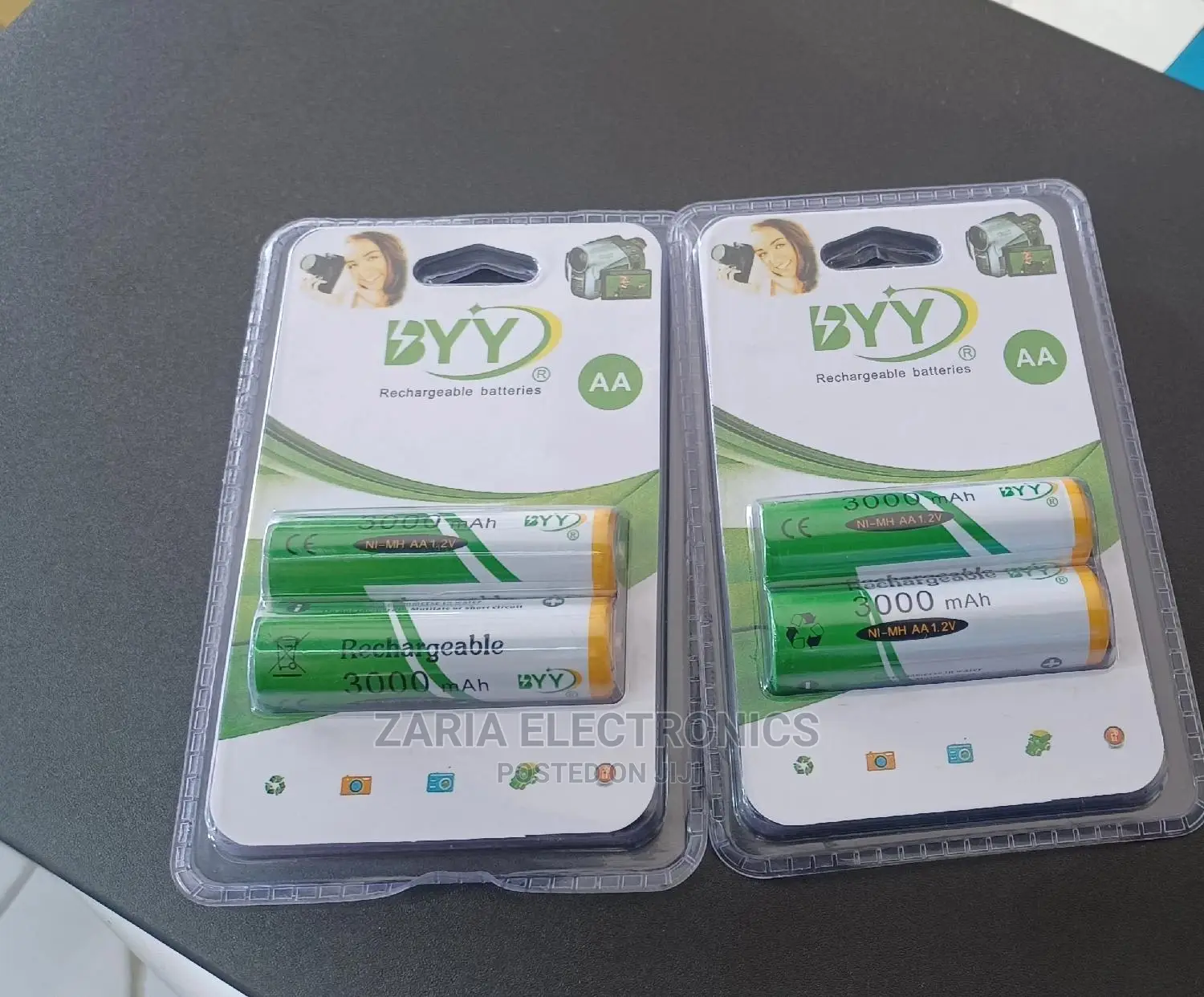 Rechargeable AA Batteries Byy