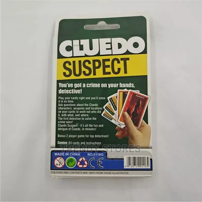 Cluedo Card Classic Mystrey Game