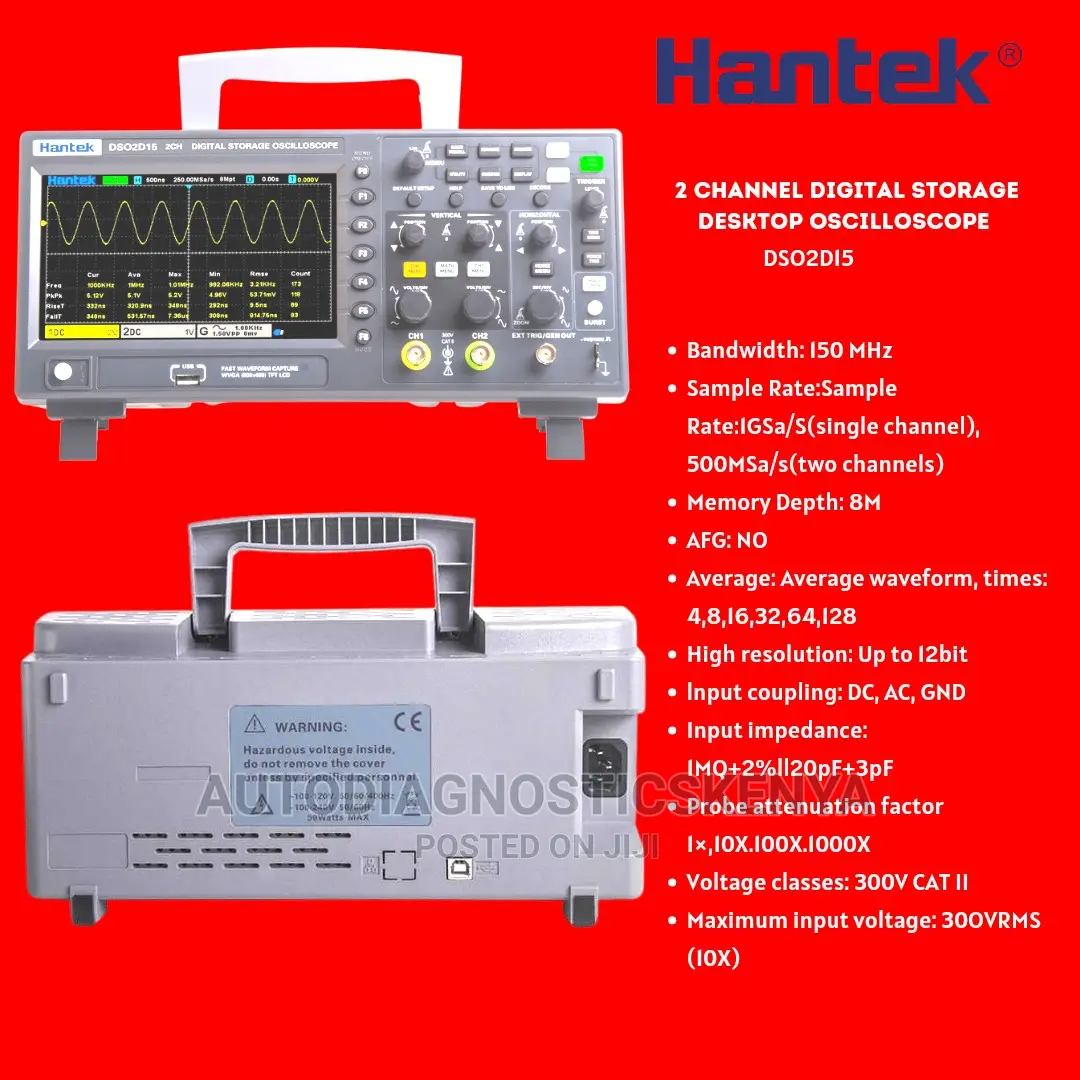Desktop Digital Oscilloscope Kit Hantek 2 Channels in Nairobi Central