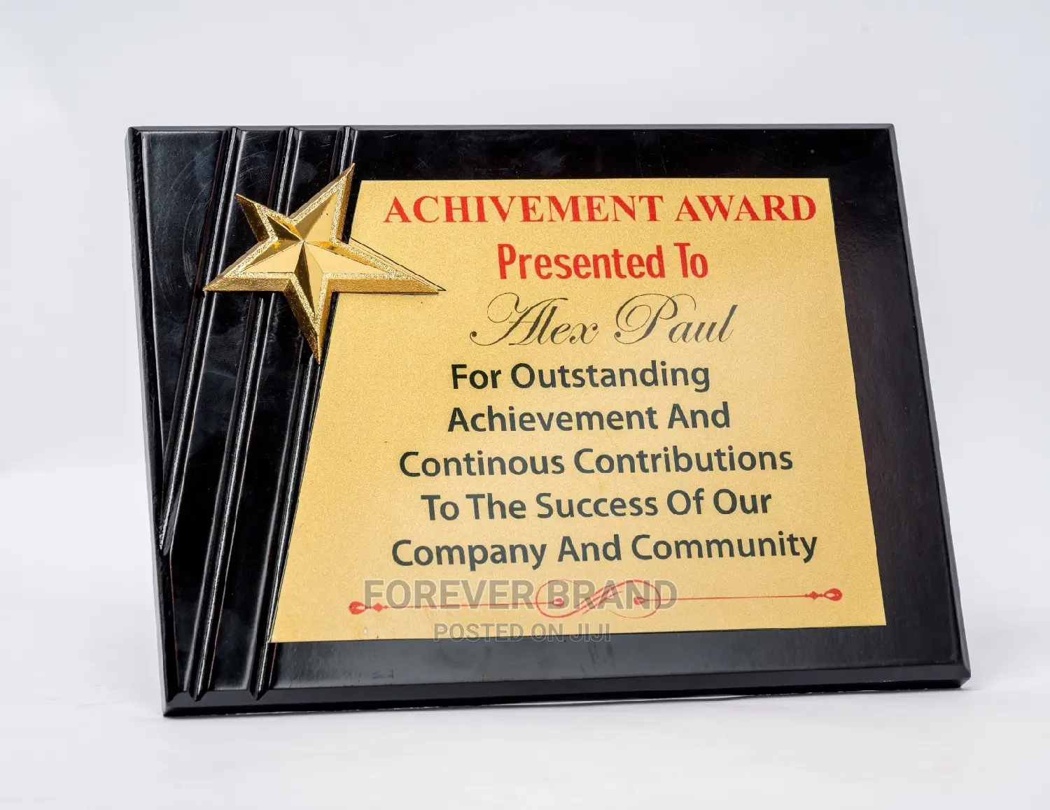Start Wooden Awards/Sublimation