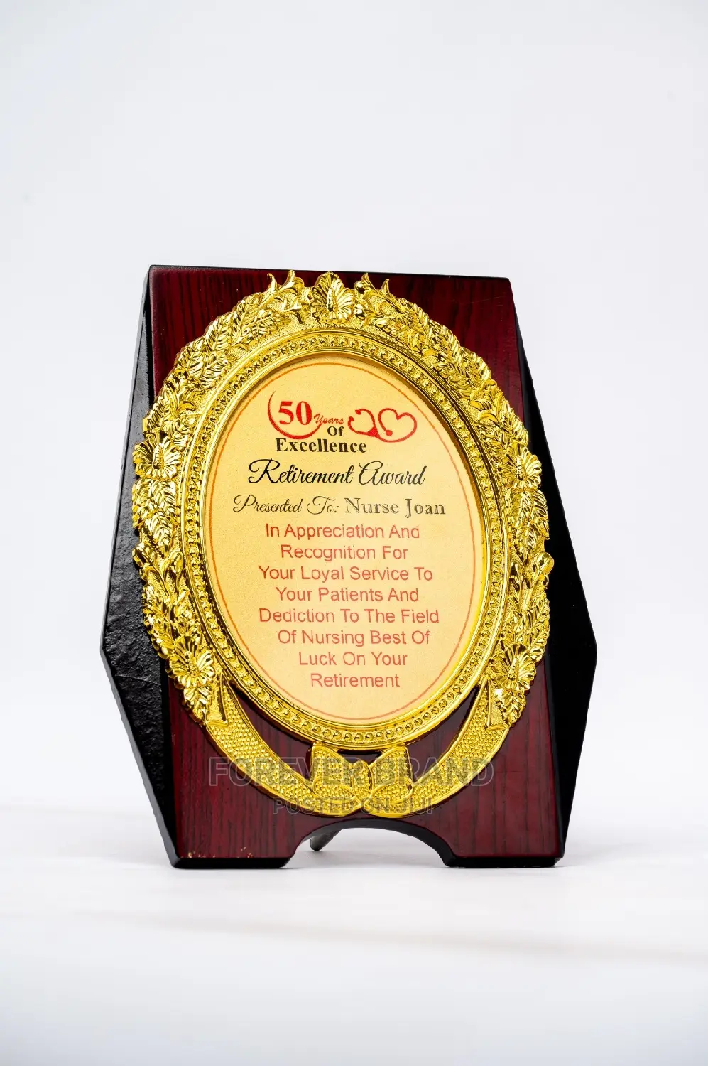 Wooden Gold Plated Awards/Sublimation