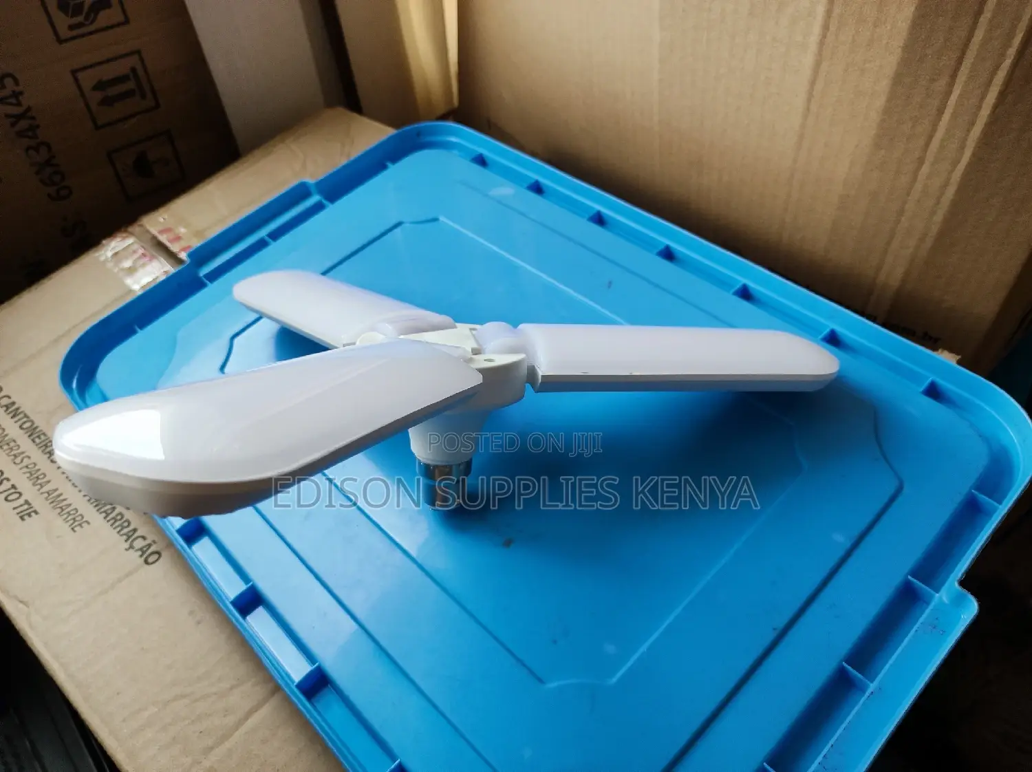 Foldable Fan Bulb Leaf LED Bulb Lamp Bright 40W