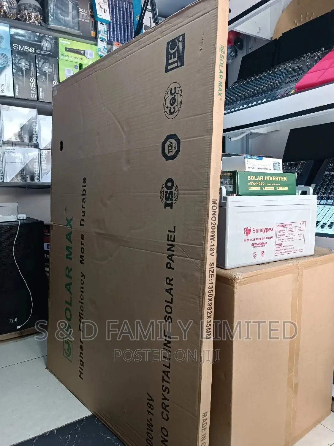 200W Mono Crystalline Solar Panel