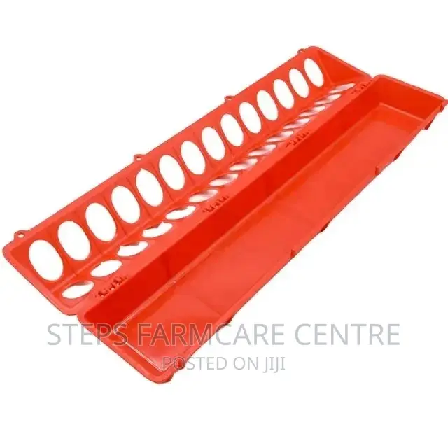 Longitudinal Chicken Feeding Troughs