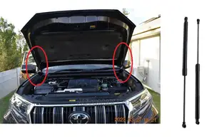 Toyota Prado Land Cruiser. J160: Front Bonnet Hood Shocks,