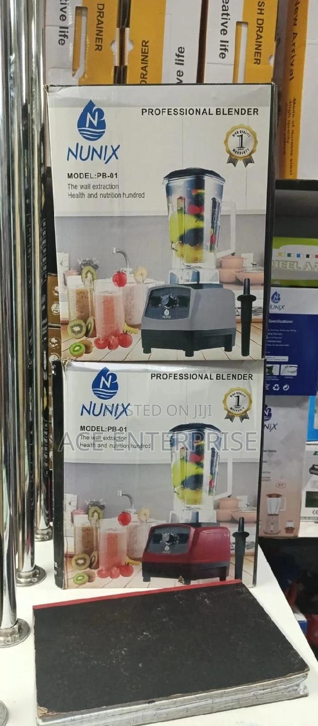 Nunix Commercial Blender With One Year Warranty