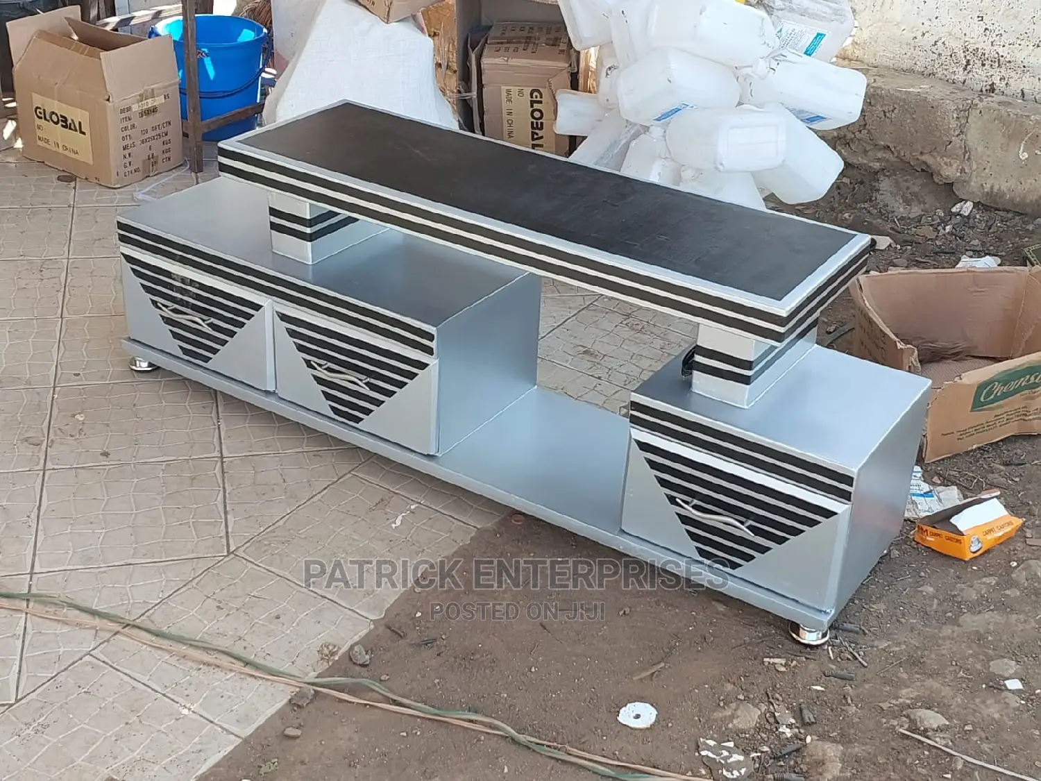 Wooden Morden TV Stands With LED Lights