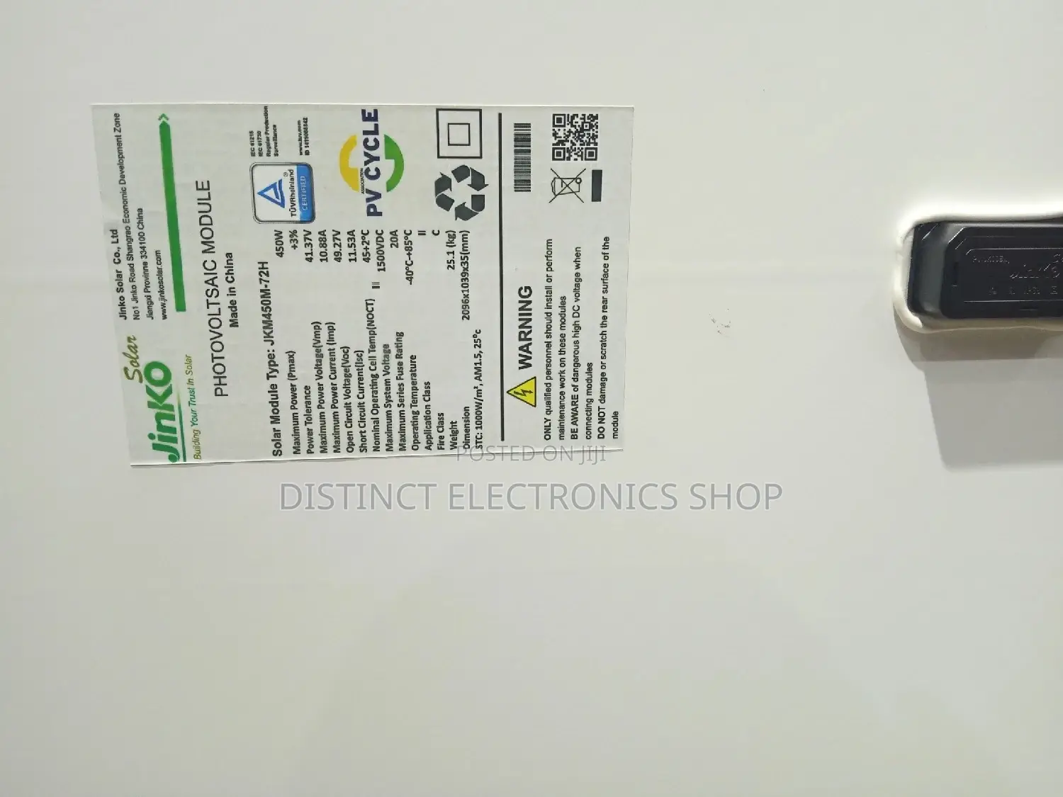 Jinko 450w Solar Panels