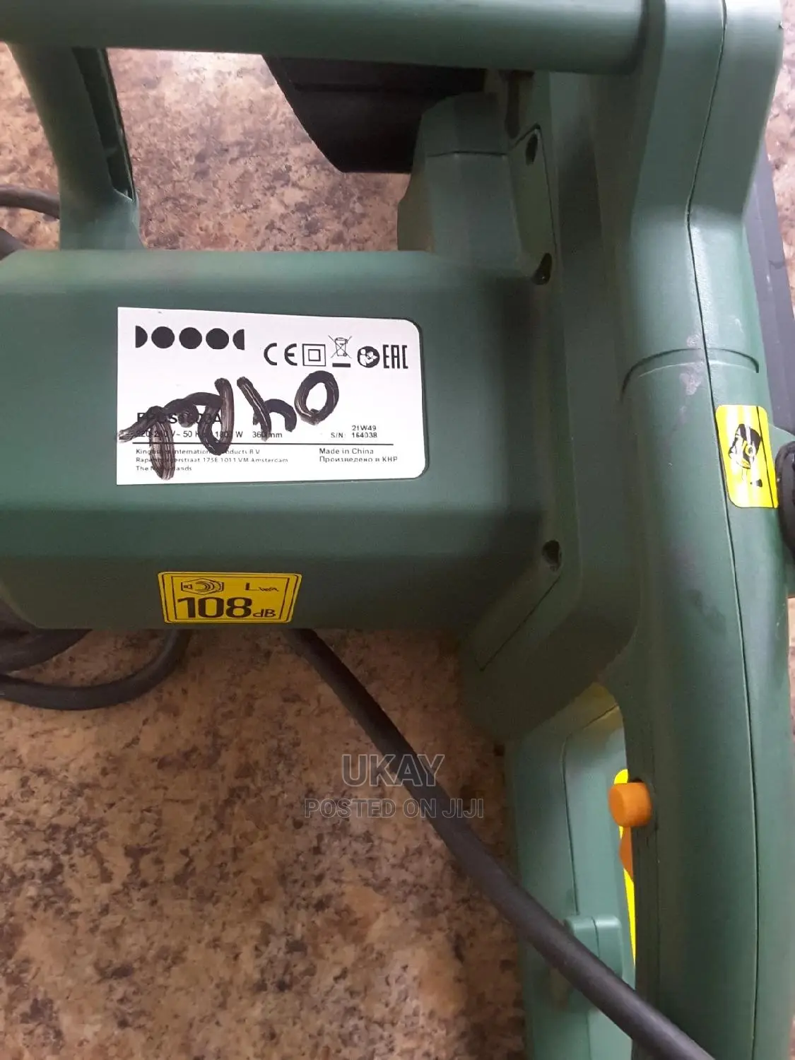 Ex-Uk Electric Chainsaw