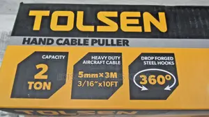 Tolsen Hand Cable Puller 2 Ton 62442 Winch Double Ratchets