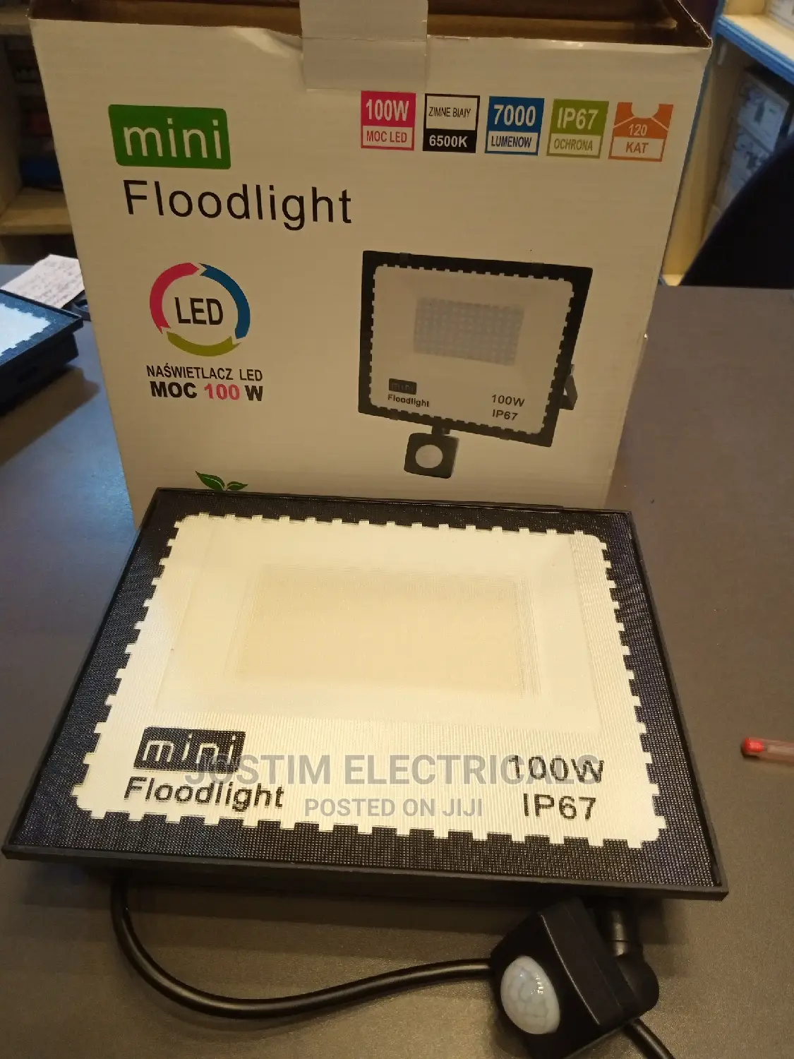 100w Mini Floodlight With Motion Sensor