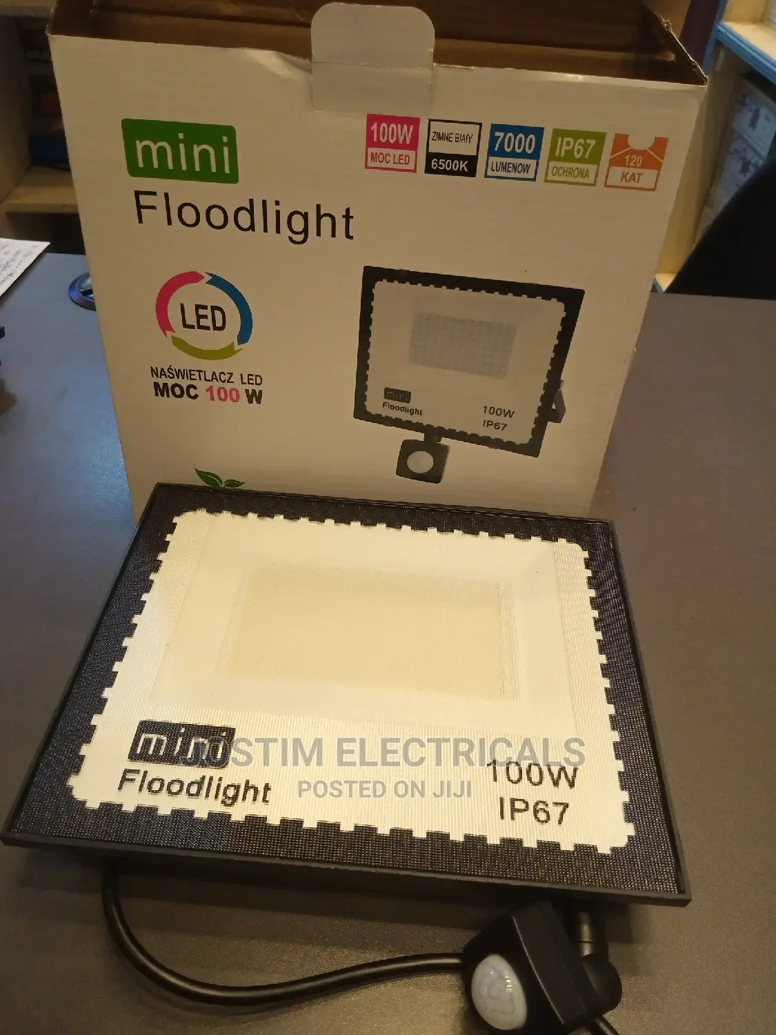 100w Mini Floodlight With Motion Sensor