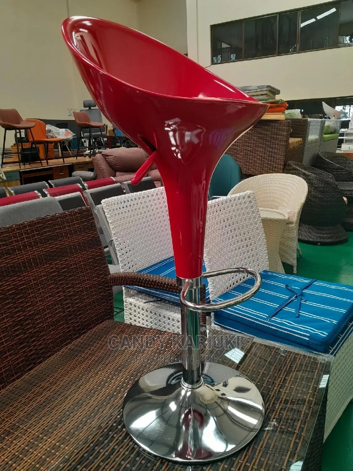 Red Kitchen Counter Stool