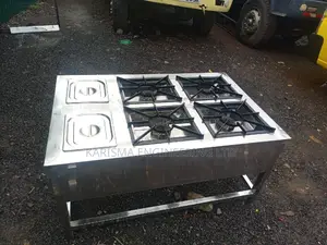 4 Burner Gas Cooker With Chaffing Dish