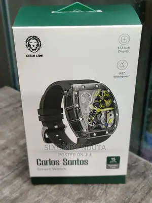 Green Lion Carlos Santos Smart Watch(Black)