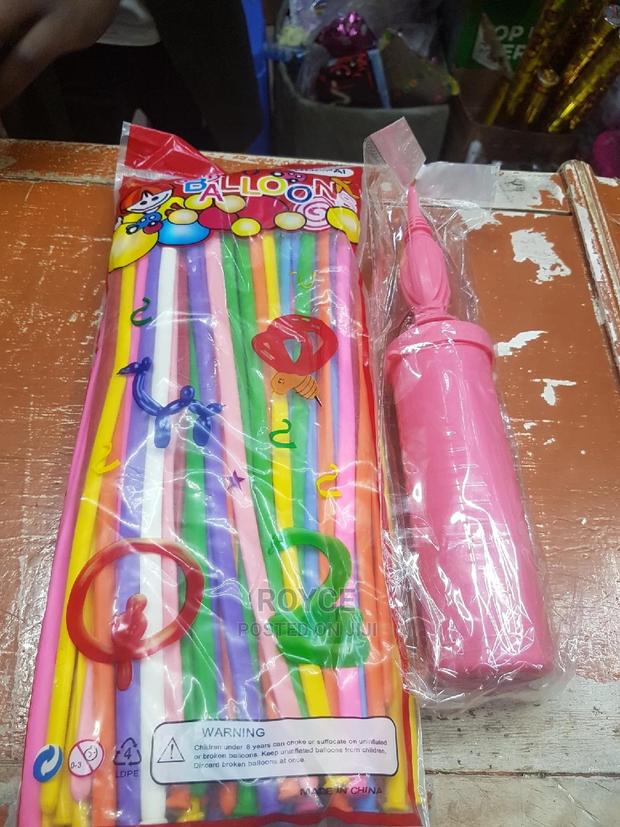 100pcs Modelling Ballons + Pump - main view