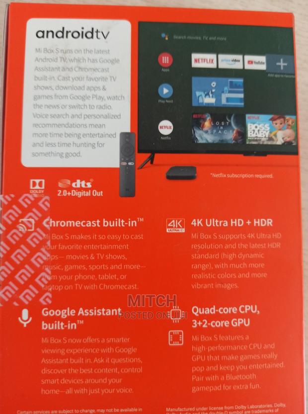 Xiaomi Mi Box S With HDR Android Tv Media Player - thumbnail 3