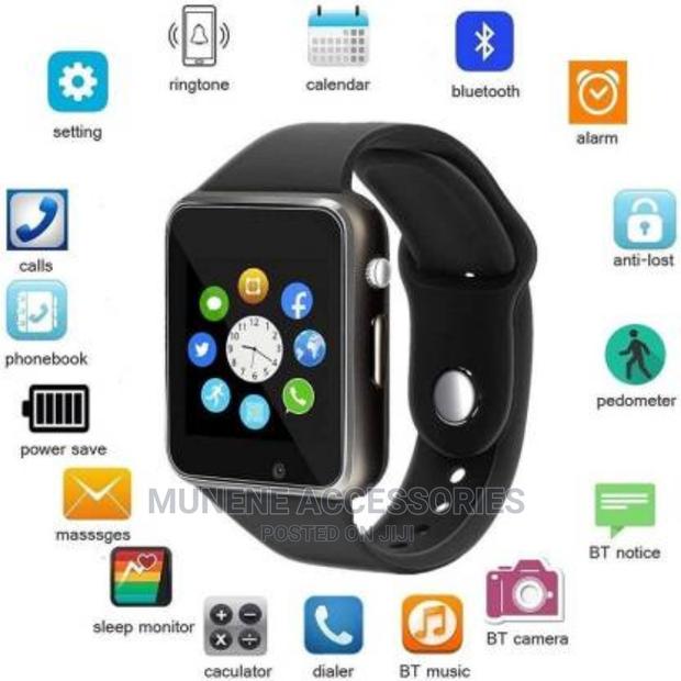 A1 Smart Wrist Watch With Sim/Tf Bluetooth Compatible - thumbnail 4