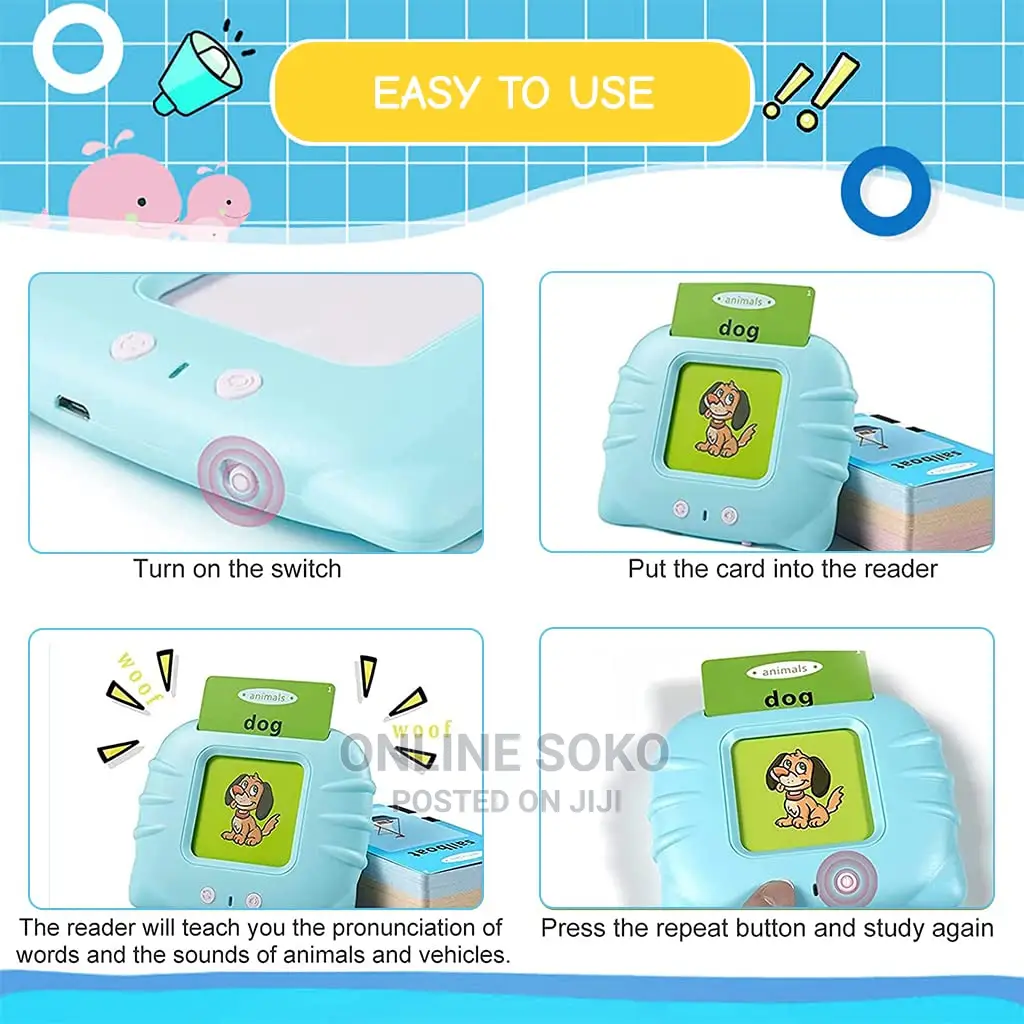 Kids Talking Audio Flashcards Reading Educational Toy
