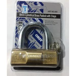 Oriv 80mm Cylinder Brass Padlock 3 Key - thumbnail 2