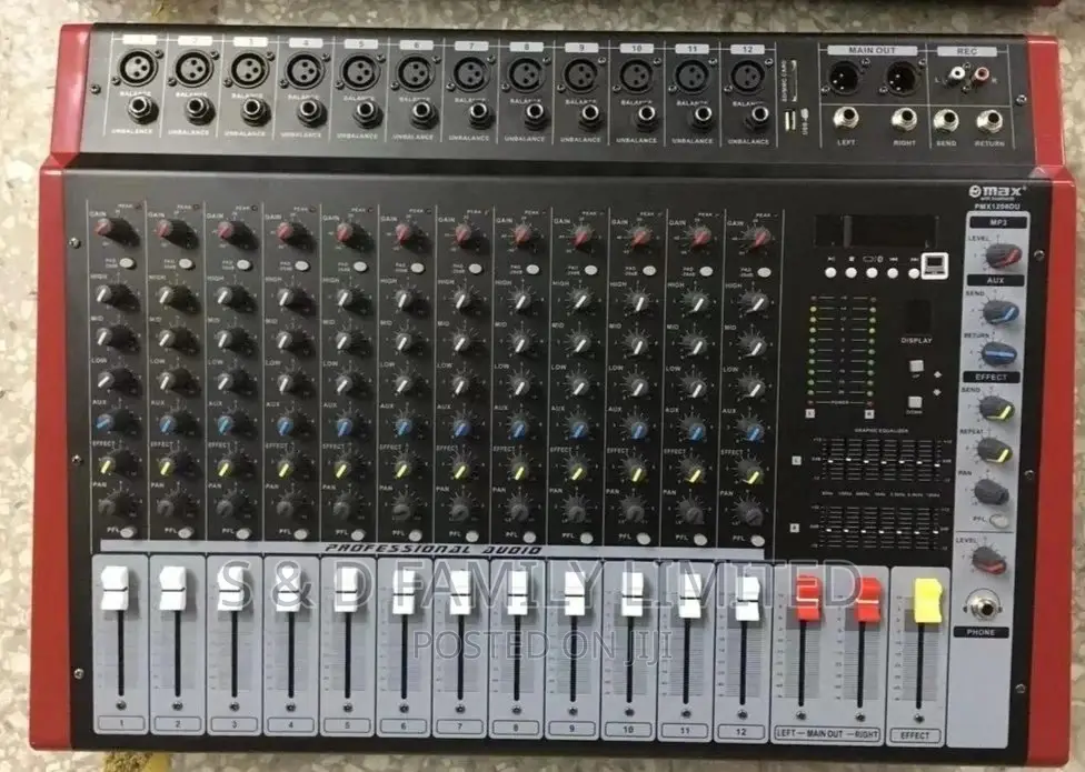 Max 12 Channels Professional Mixer
